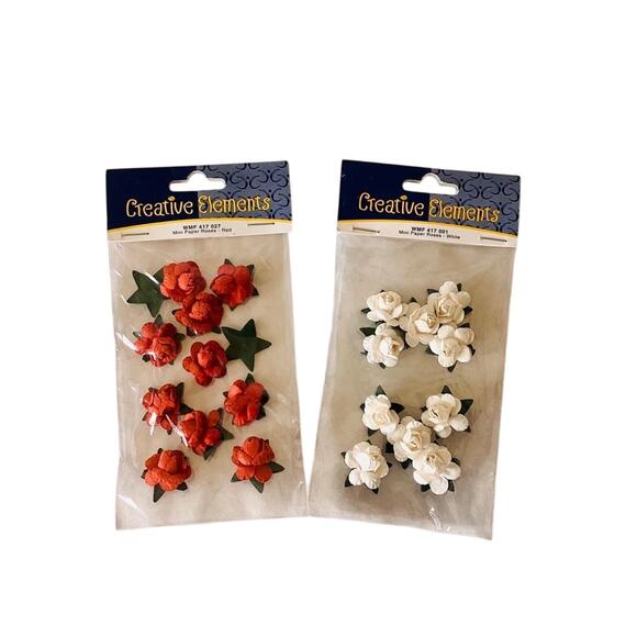 Mini Paper Roses for Crafts - Picture 1 of 4